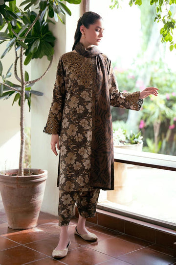 Embbroidered lawn 3-piece Dress