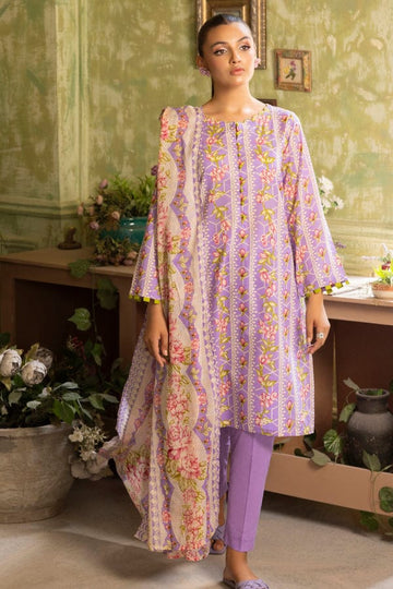 Embbroidered lawn 3-piece Dress