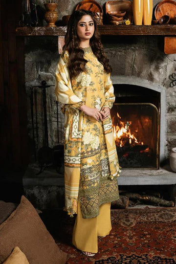 Embbroidered lawn 3-piece Dress