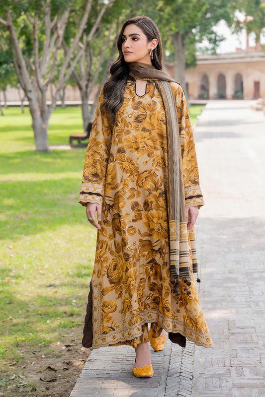 Embbroidered lawn 3-piece Dress