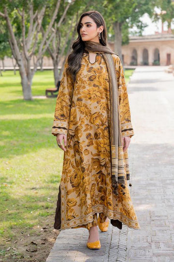 Embbroidered lawn 3-piece Dress