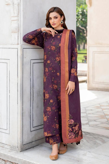 Embbroidered lawn 3-piece Dress