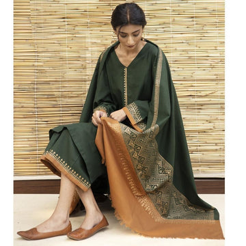 DHANAK 3PC DRESS JUST 2250/-    -- ONE DAY OFFER