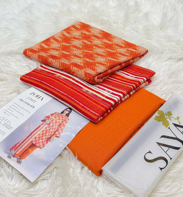 Printed Khaddar 3-Piece Suit