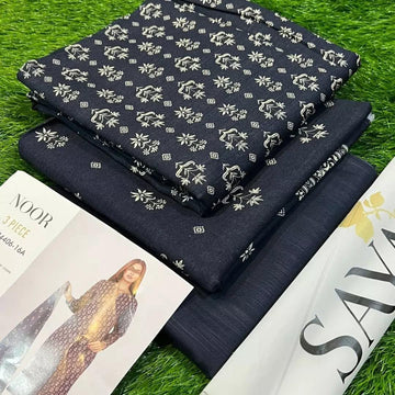 Printed Khaddar 3-Piece Suit