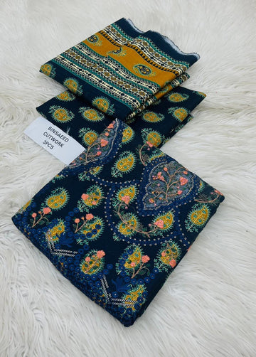 Chiken Kari Khaddar 3 Piece Suit