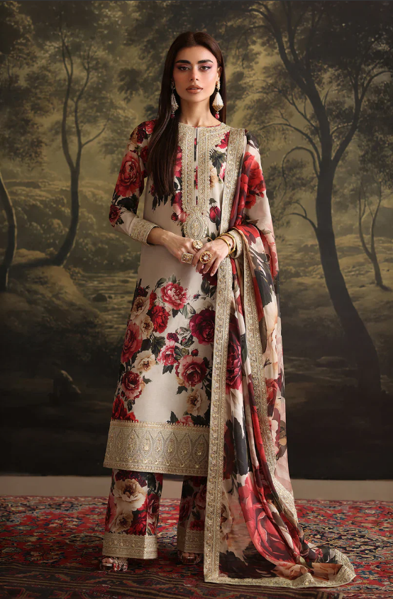 Khaddar Embroidered 3Piece Suit