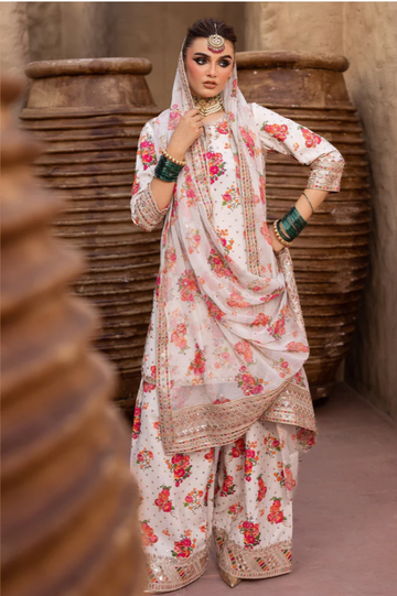 Khaddar Embroidered 3Piece Suit