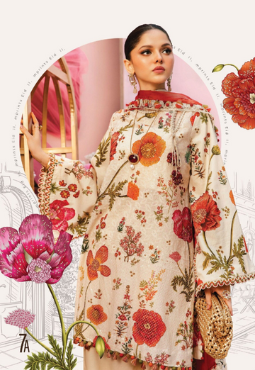 Khaddar Embroidered 3Piece Suit