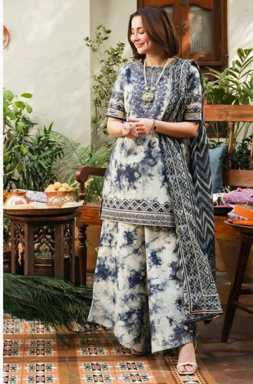 Khaddar Embroidered 3Piece Suit
