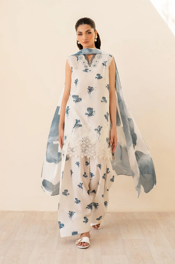 Khaddar Embroidered 3Piece Suit